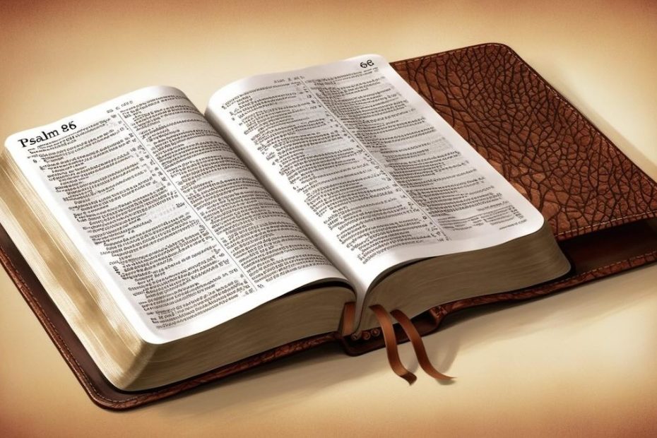 Praying with Psalm 86 scripture prayer