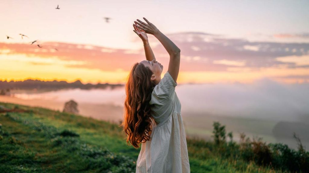 Praising God at Sunrise on Hilltop