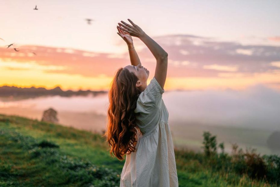 Praising God at Sunrise on Hilltop