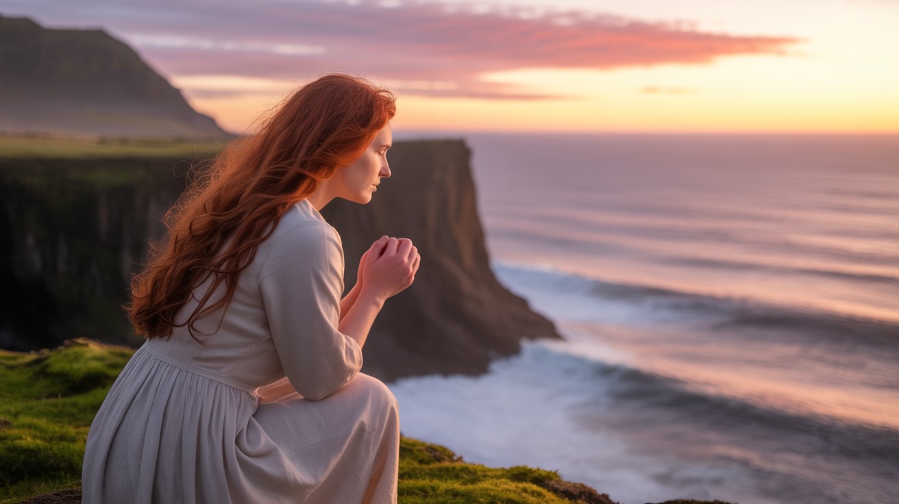 Person in prayer finding hope in Bible verses during sunrise, representing God's faithfulness in difficult times