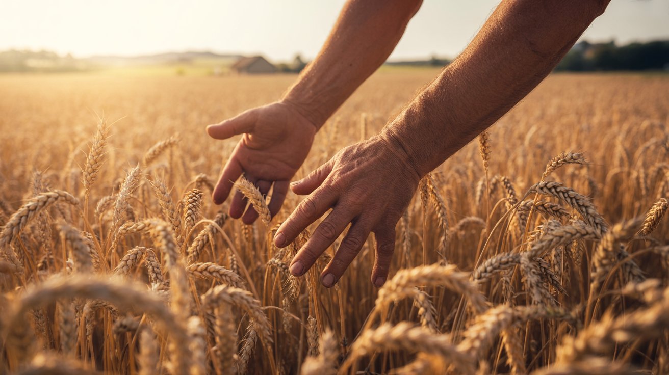 Golden wheat field representing Bible verse about reaping harvest when not giving up
