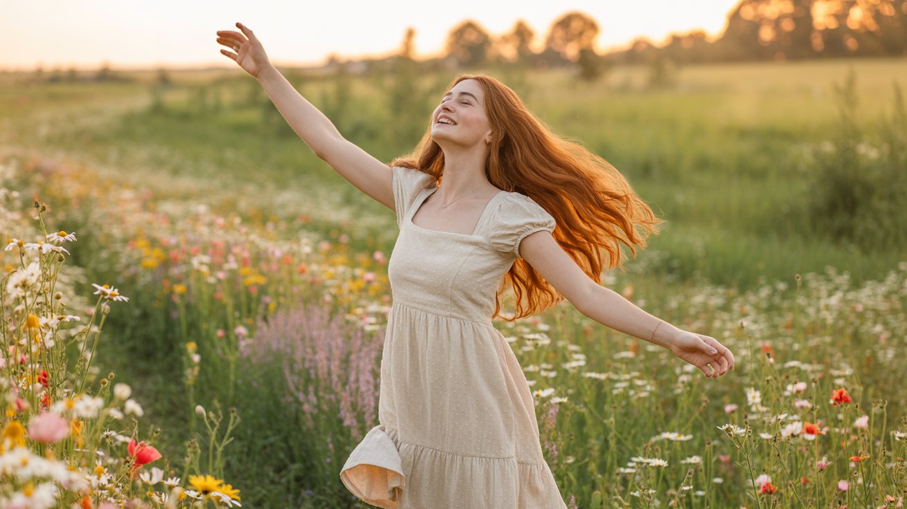 Joyful person dancing and finding purpose while single and waiting on God