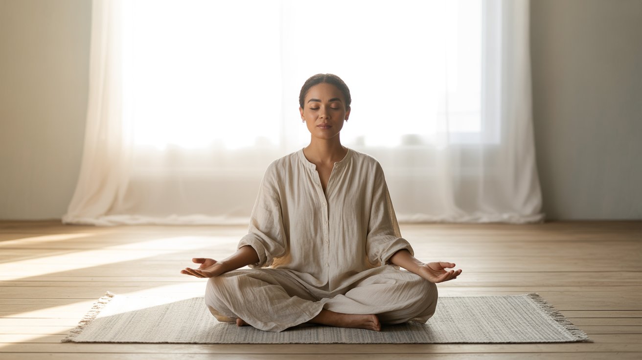 Peaceful prayer time seeking Holy Spirit's help with self control