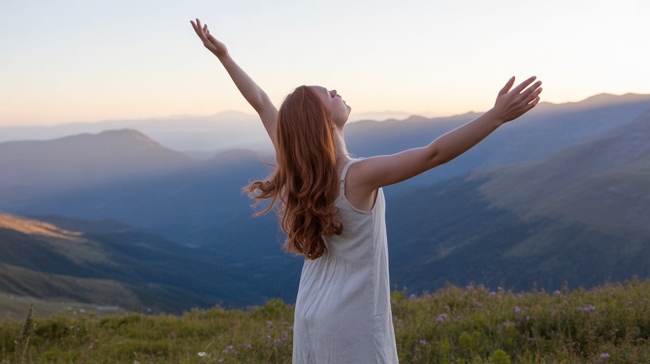 Person in worship surrendering struggles with self control to God
