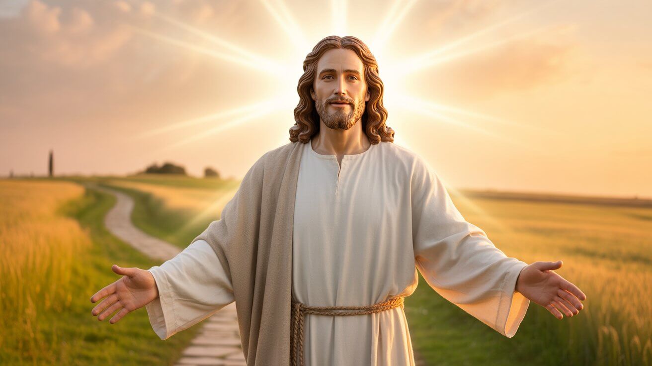 Jesus Christ with welcoming arms showing He is the way to intimate relationship with God