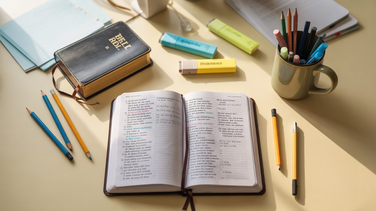 Prayer journal and study materials for managing test anxiety